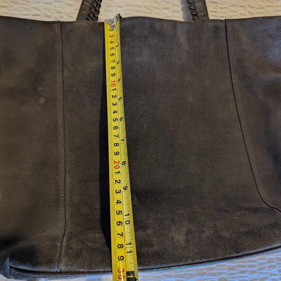 All Saints Suede Tote Bag - Gray/Tan - Picture 8 of 11